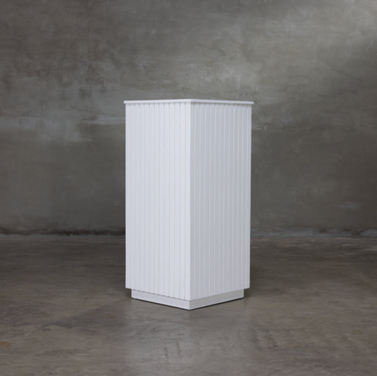Slat Pedestal - White