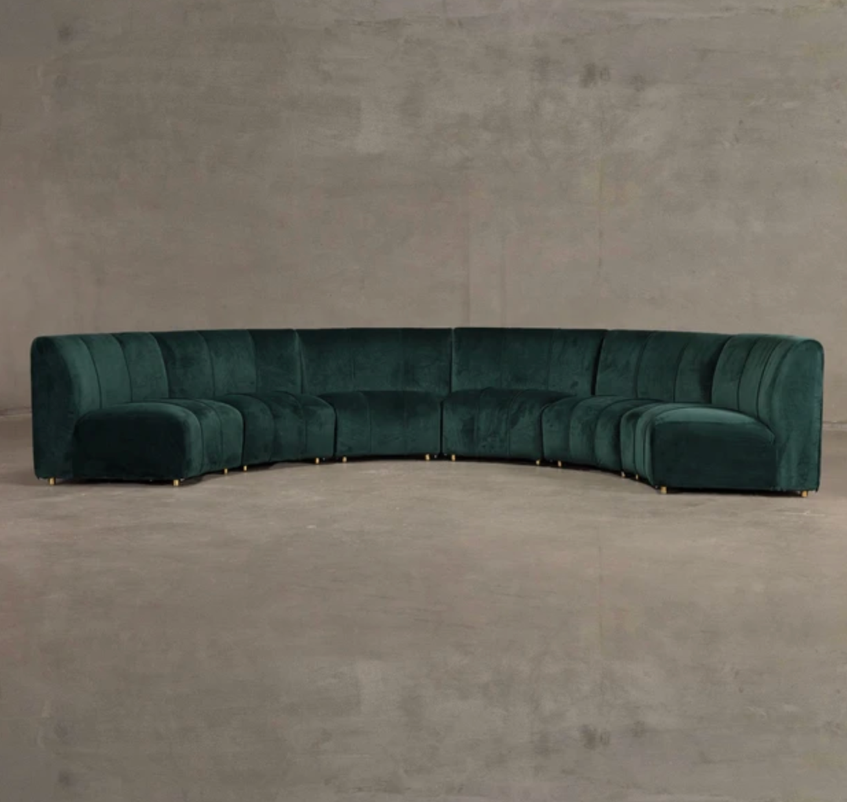 Velvet Sofa - Hunter Green