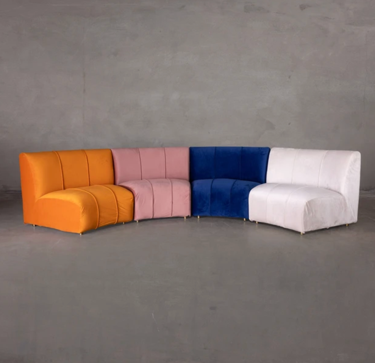 Velvet Sofa - Multiple Colors