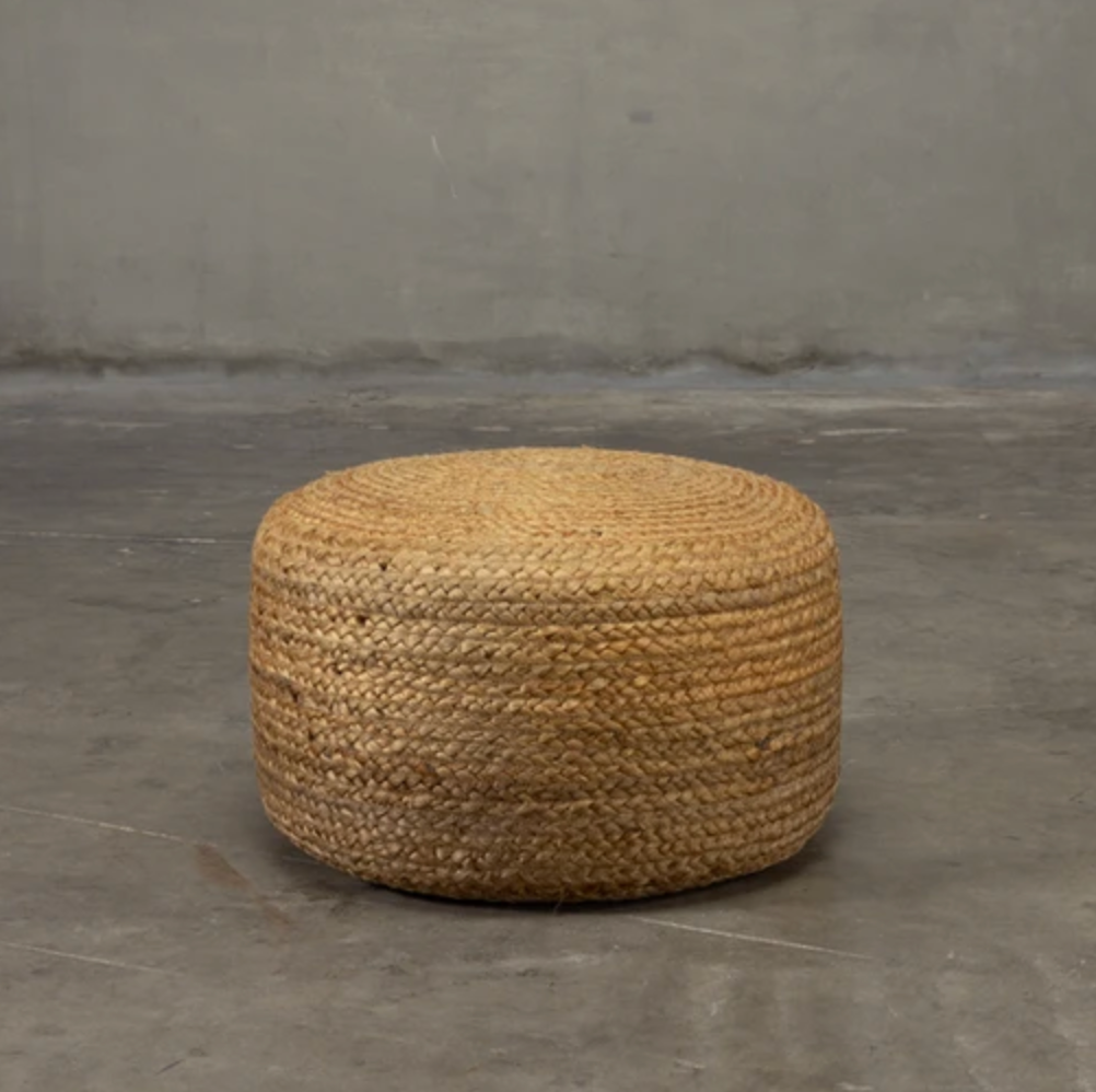 Jute Pouf