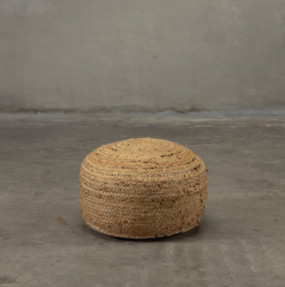 Jute Pouf