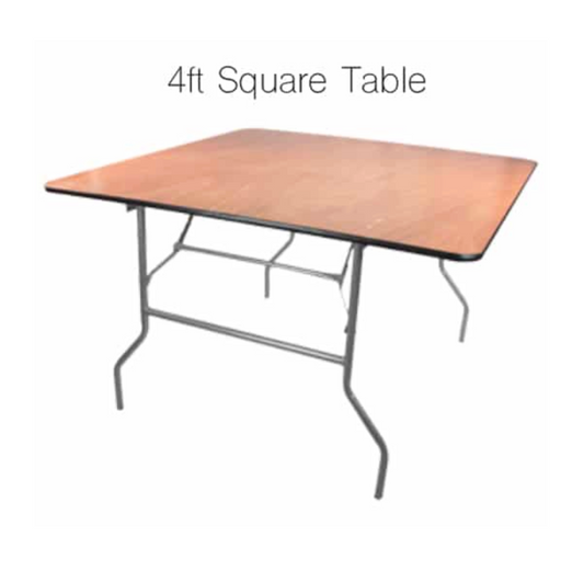 4ft Square Table