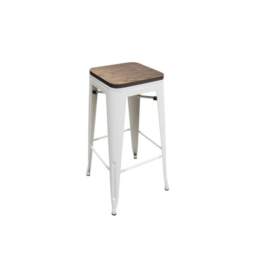 White Matte Barstool