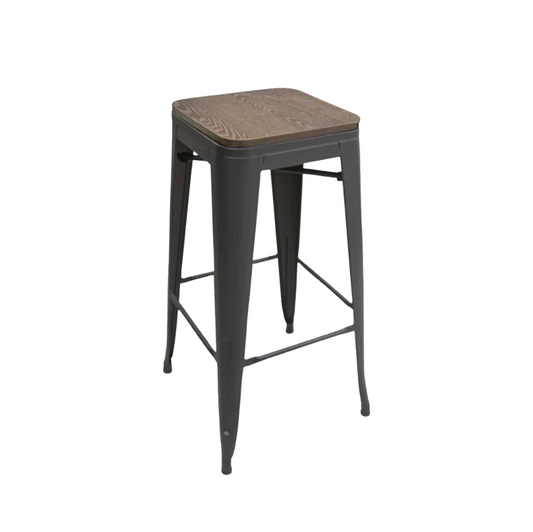 Black Matte Barstool