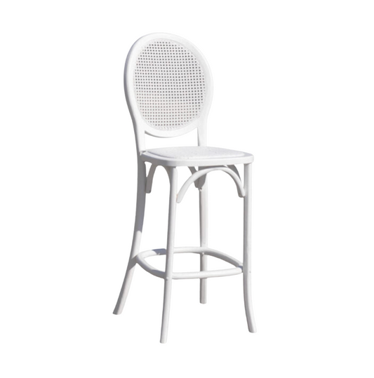 Roussillon Oak Bar Stool White