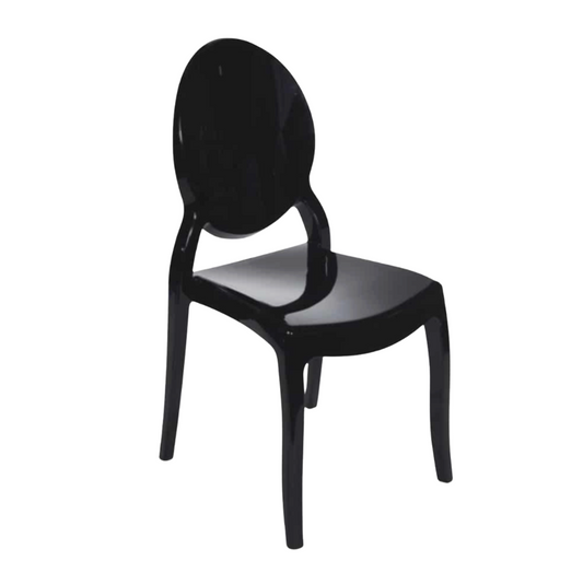 Ghost Chair Clear Black