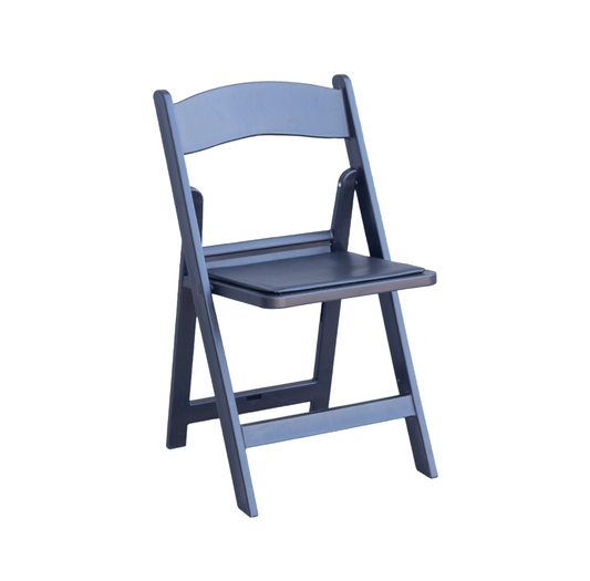 Black Resin Folding Chair