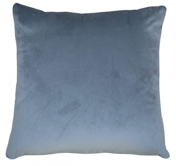 Steel Blue Velvet Pillow