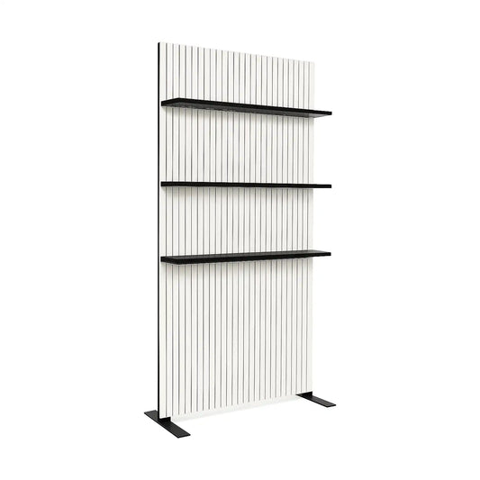 The Ridge Bar Back W/ Shelves – White