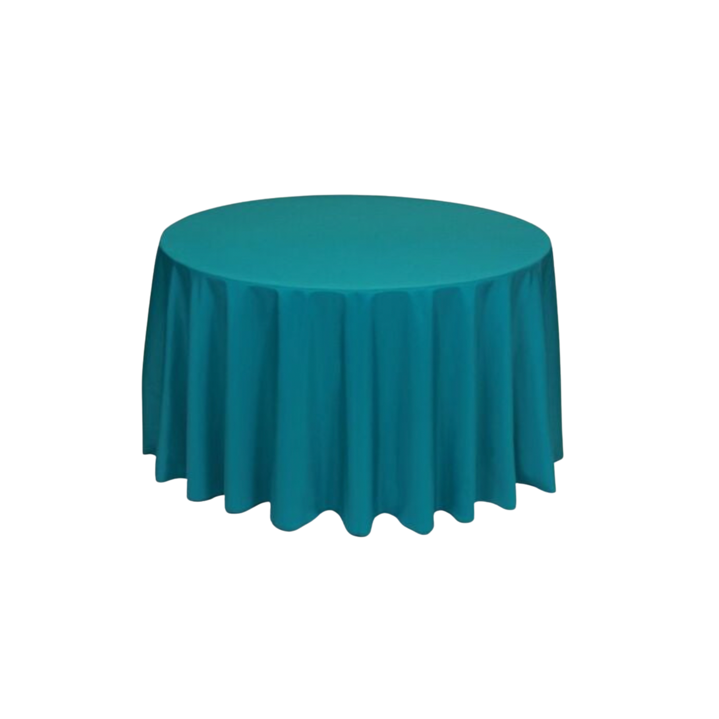 Teal Polyester 90" x 132" Rectangle Tablecloth Linen