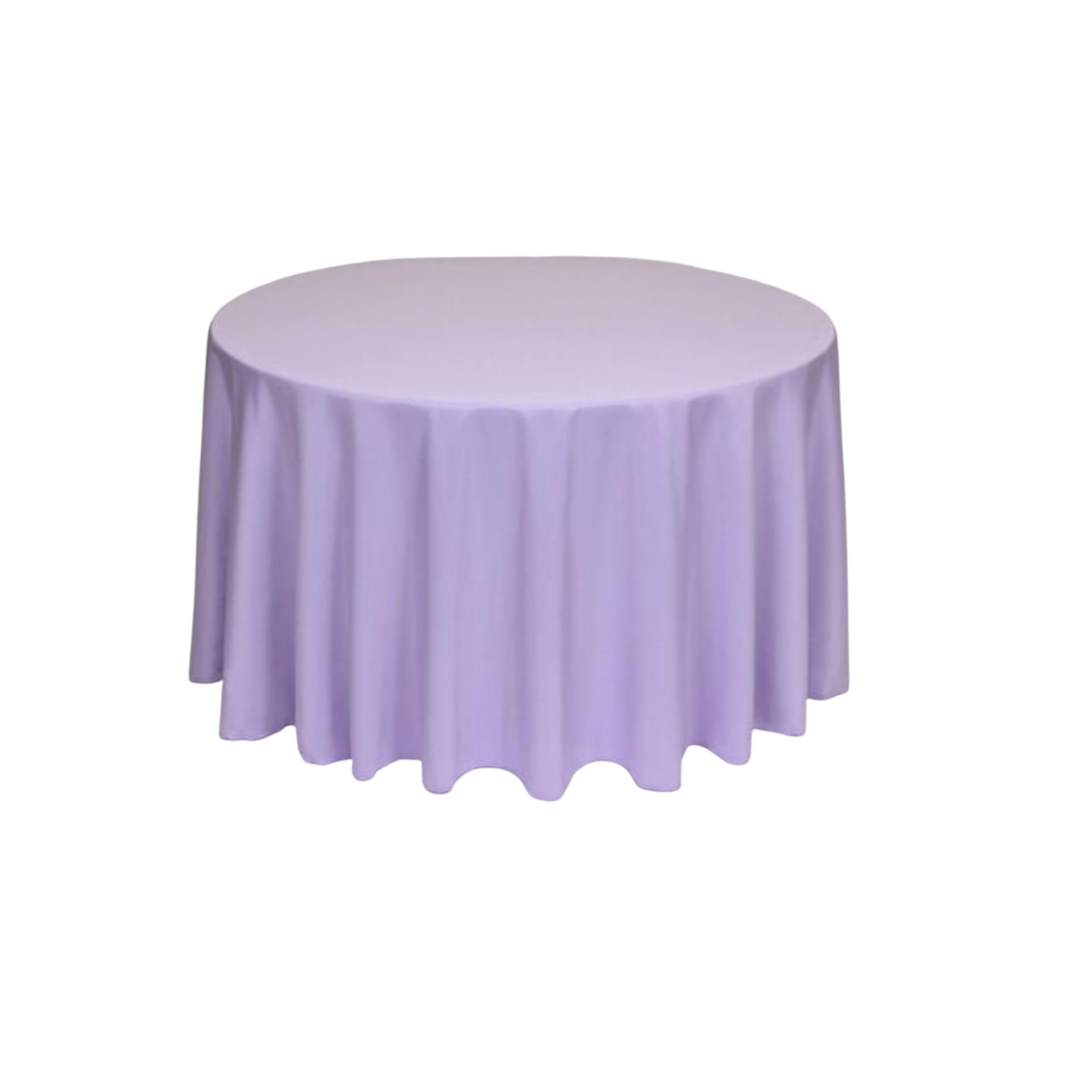 Lilac Polyester 108" Round Tablecloth Linen