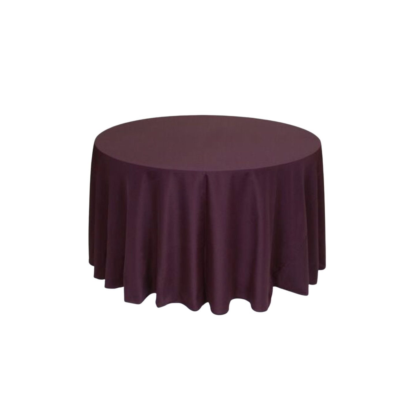 Eggplant Polyester 120" Round Tablecloth Linen