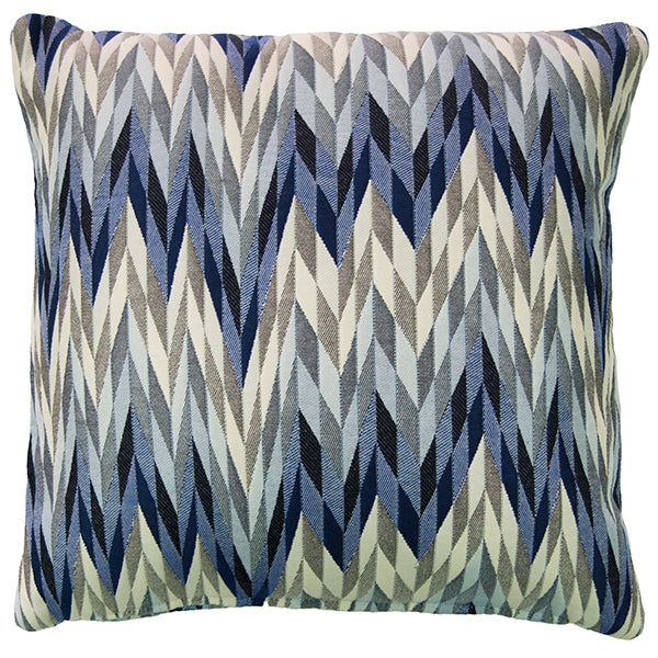 Uptown Chevron Pillow – Blue