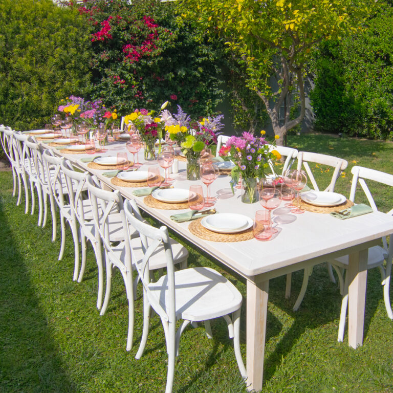 White Lombardy Dining Table