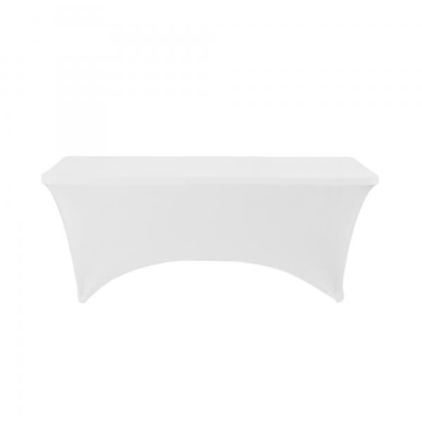 8 ft. Rectangular Spandex in White
