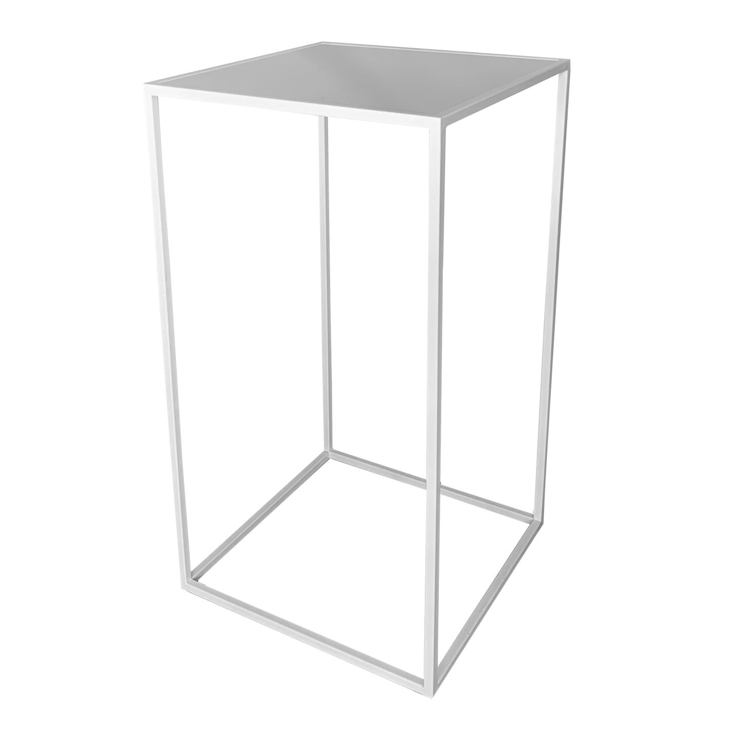 Lara Highboy Table - White