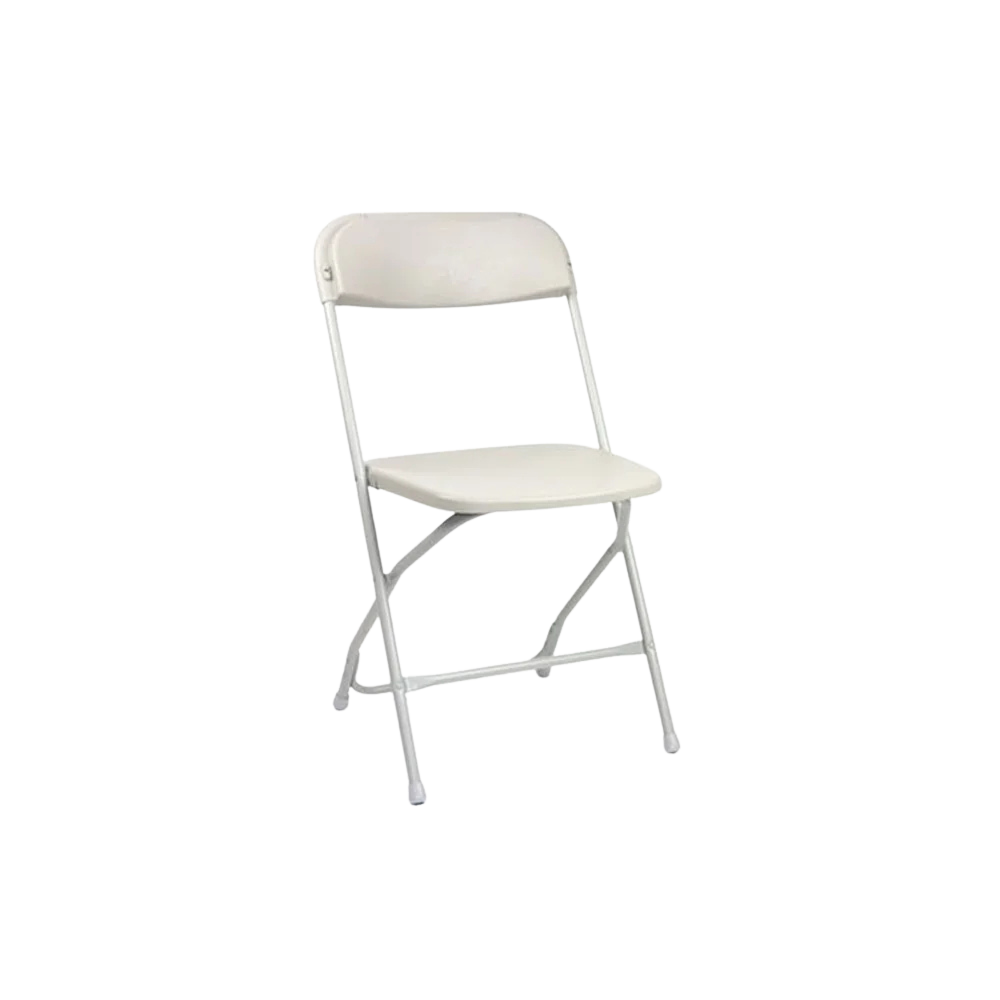 Plastic Folding Chair - White
