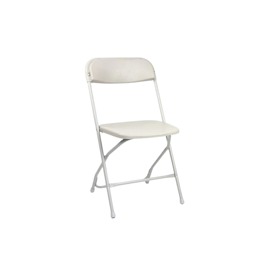 Plastic Folding Chair - White