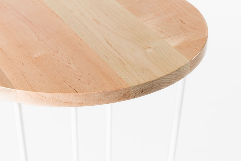 White Highboy Bar Table