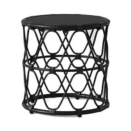 Jewel Rattan Black Table