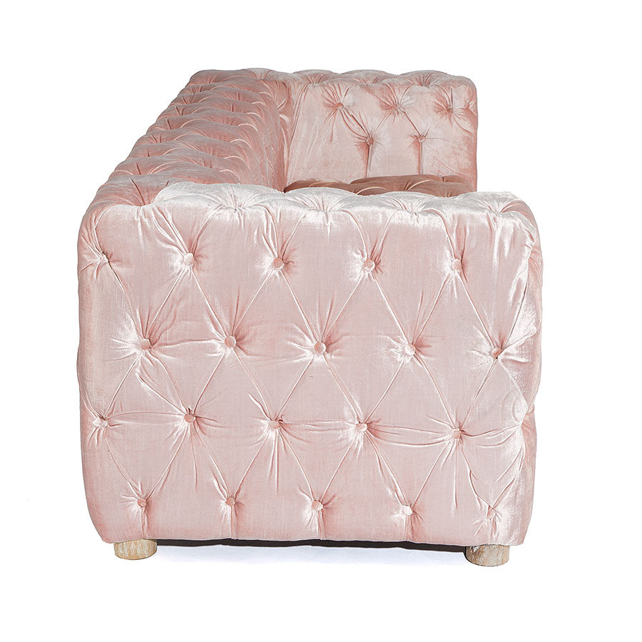 Adelle Tufted Sofa Blush