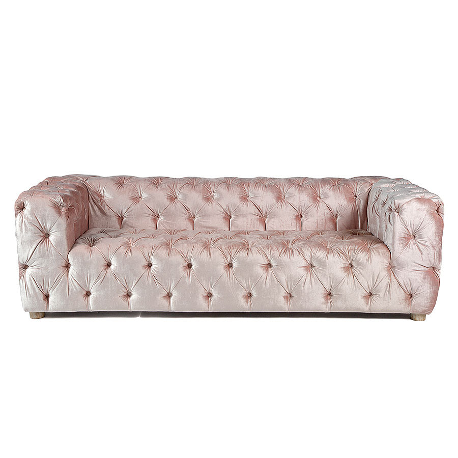 Adelle Tufted Sofa Blush
