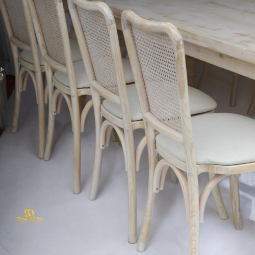 Anna Stonewash Chair With Cushion