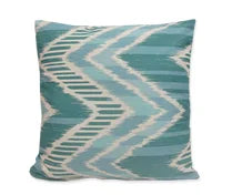 Accent pillow - Aqua Ikat