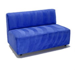 Blue 8' Armless Sofa