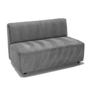 Gray Armless Sofa 8'