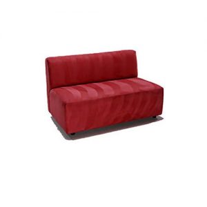 Red Armless Sofa 8'