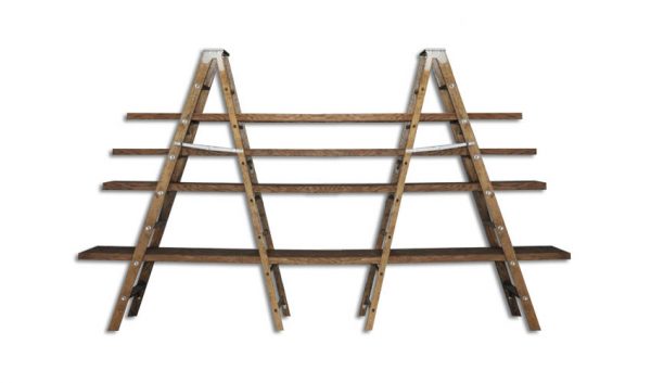 Back Bar Ladder Shelf