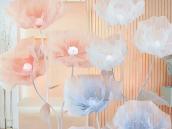Organza Flowers - Elegant Props