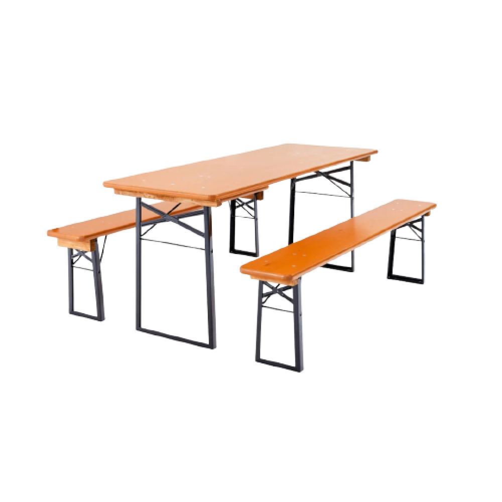 Biergarten Table and Bench Set