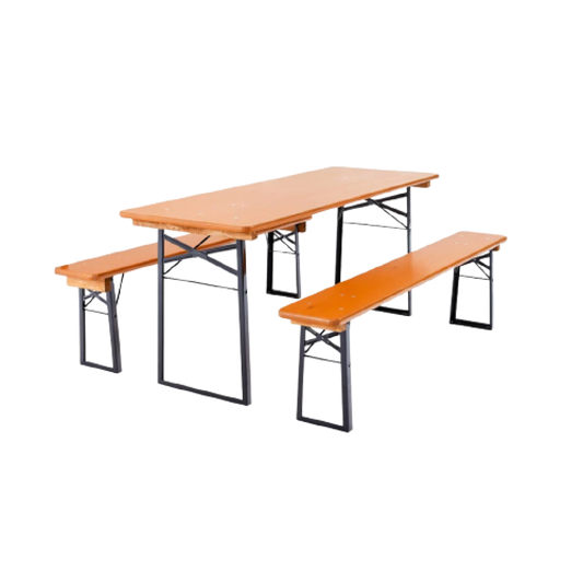 Biergarten Table and Bench Set