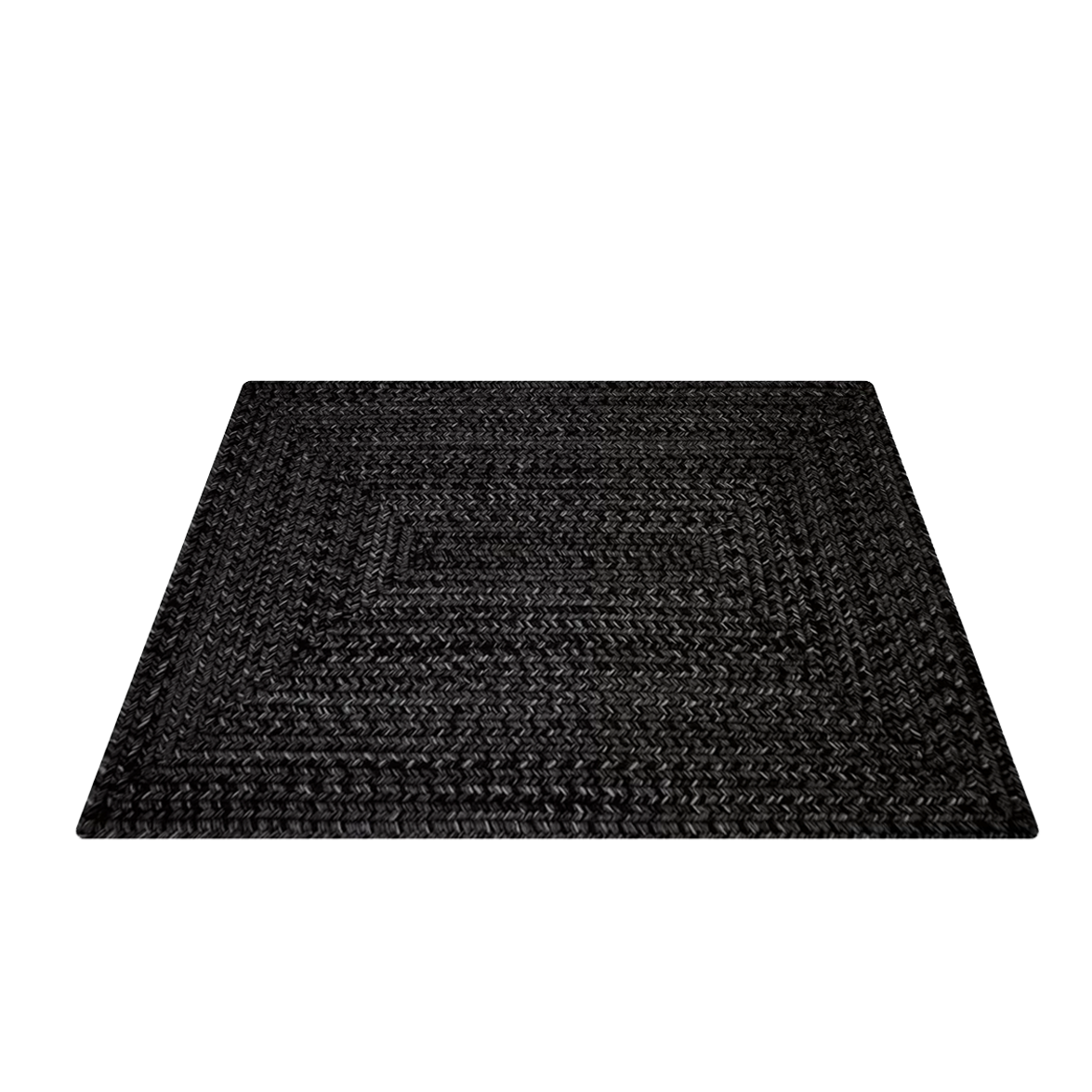 Black Jute Rug 8'