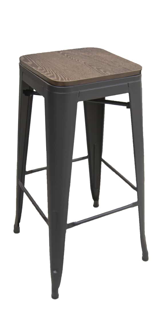 Black Matte Barstool