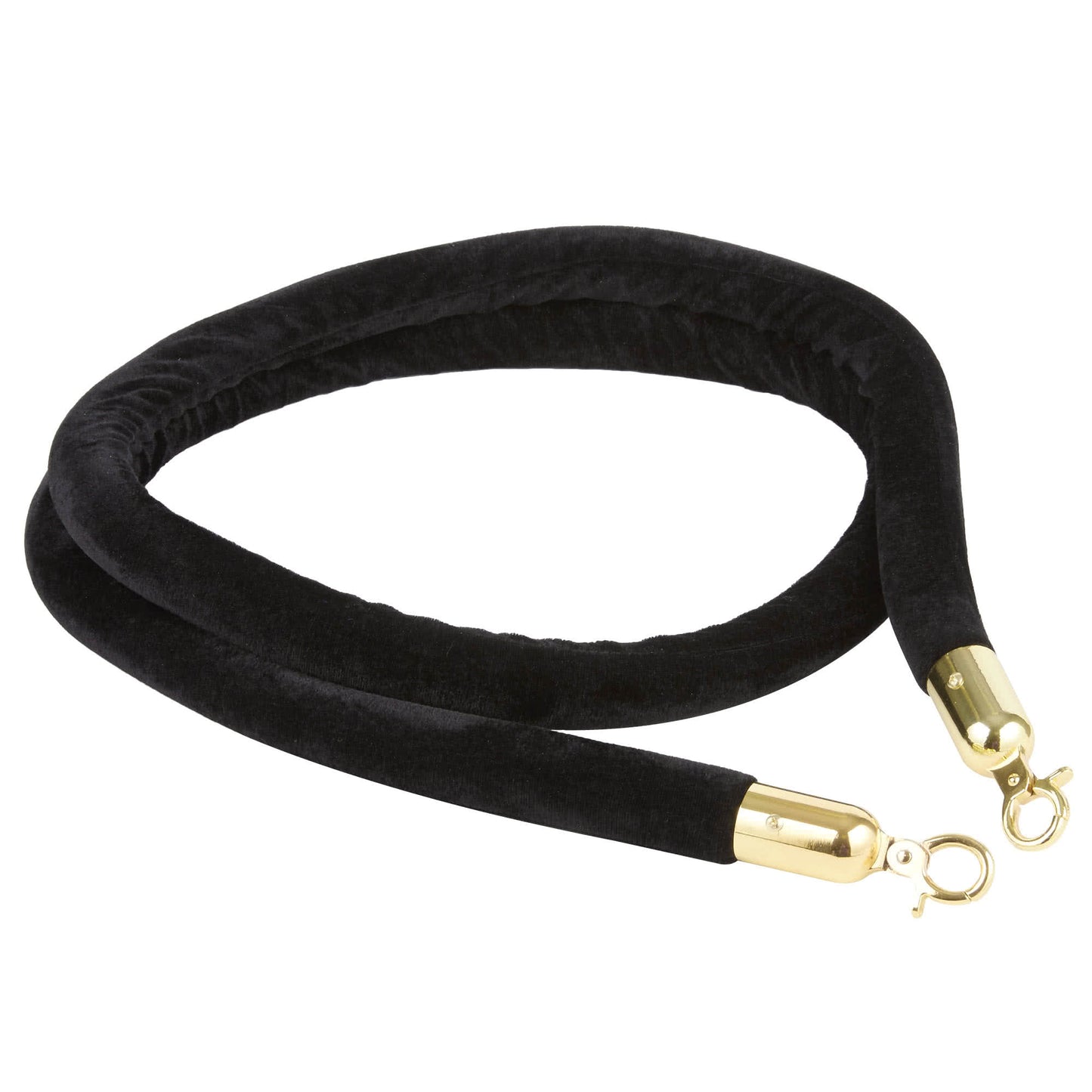 6 ft Black Stanchion Velvet Rope