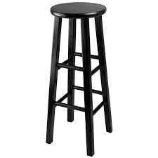 Black Wood Bar Stool