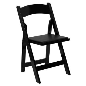Black Wood Folding Chair