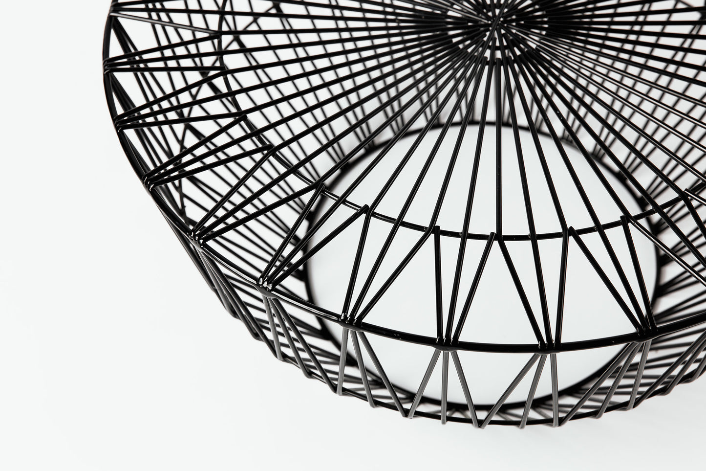 Black Bend Wire Ottoman