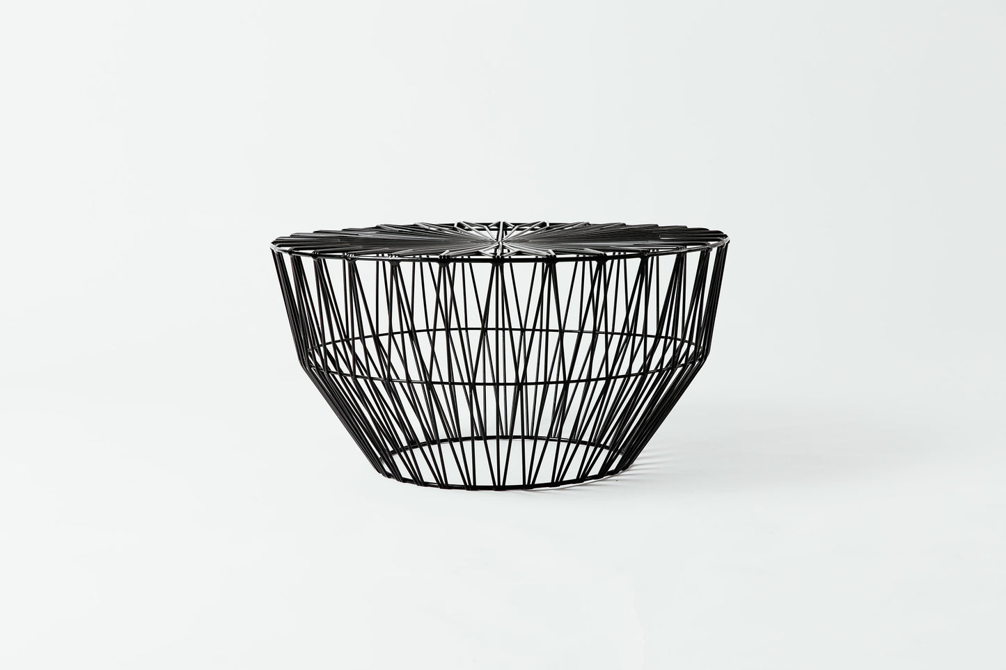Black Bend Wire Ottoman