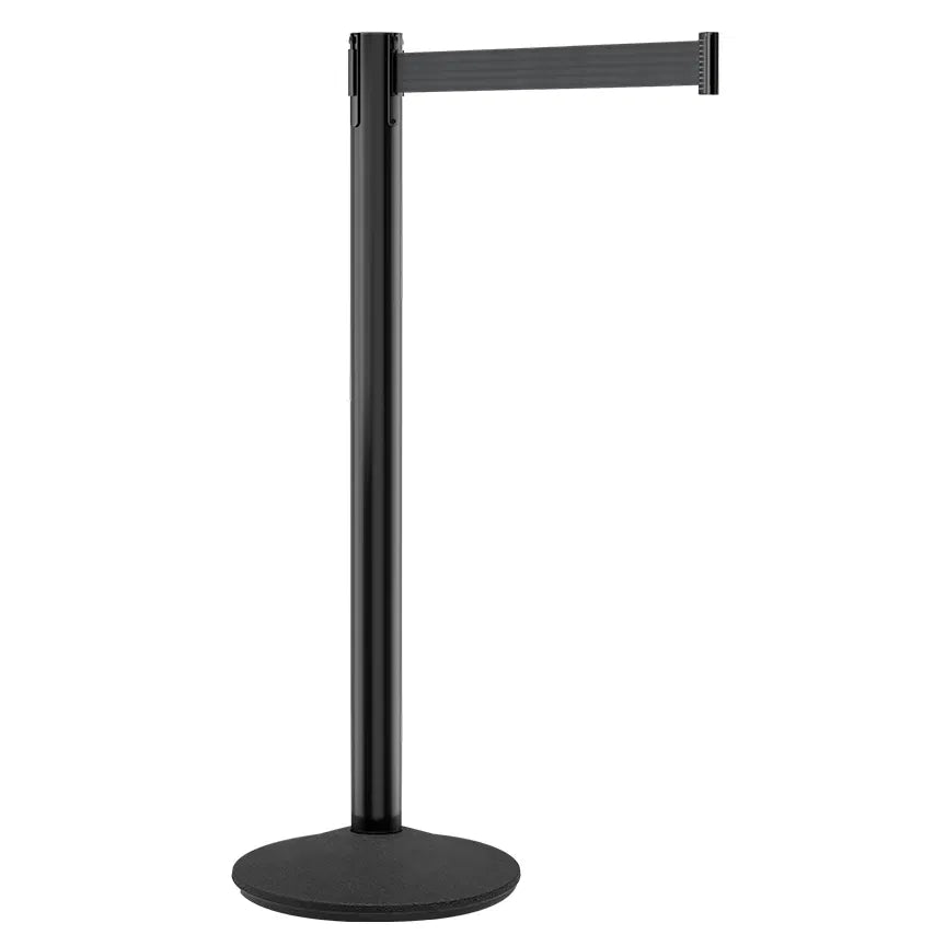 Black Stretch Rope Belt Stanchion – 7.5 ft