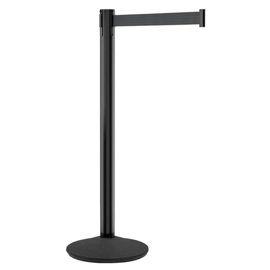 Black Stretch Rope Belt Stanchion – 7.5 ft