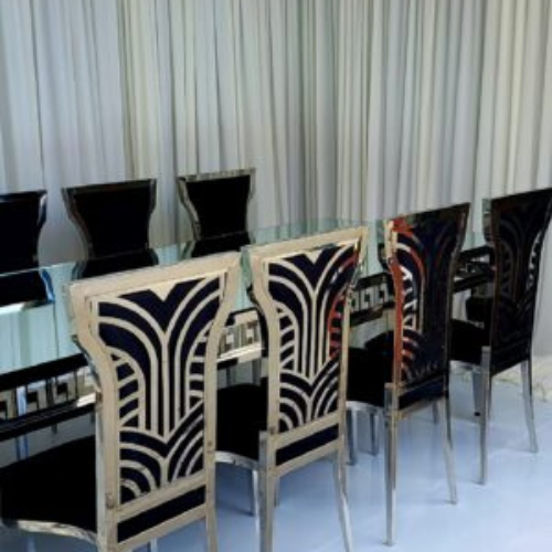 Legacy Silver Chair In Black