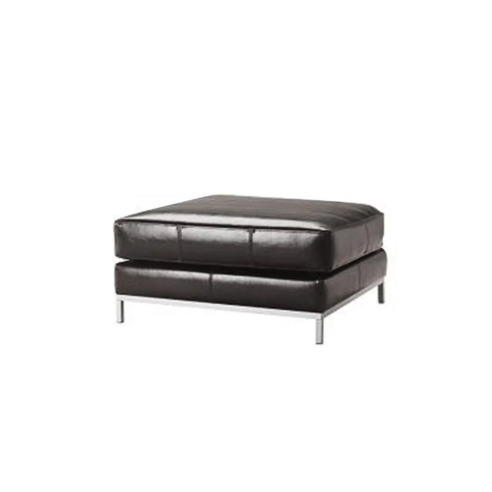 The Judge Leather Ottoman