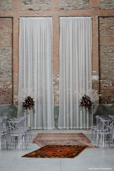 Navy & Orange Persian Carpet