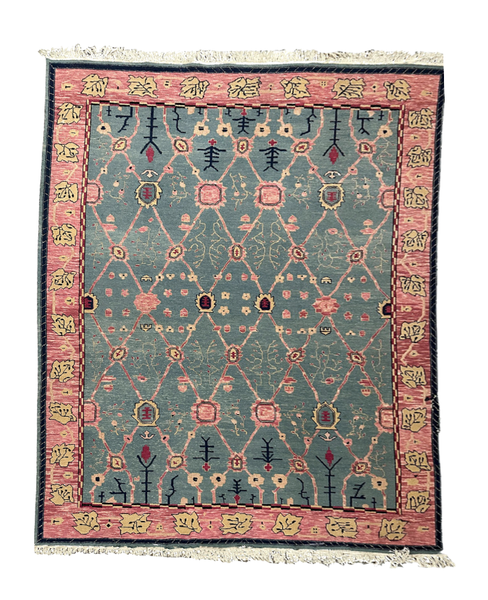 Pink & Turquoise Persian Carpet
