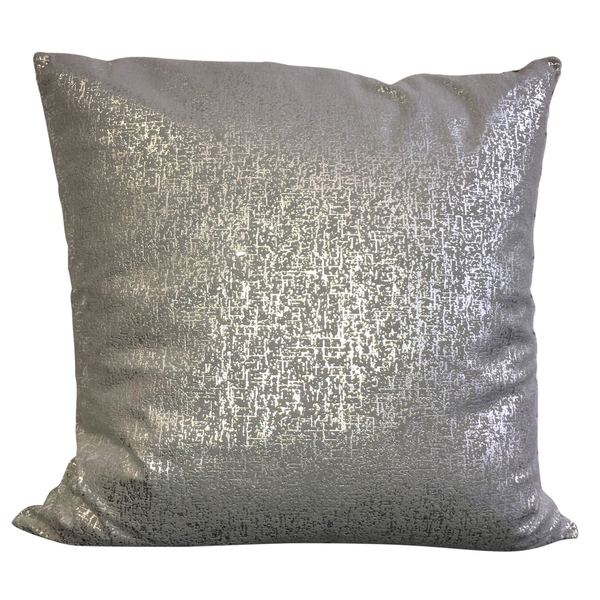 Metallic Silver Pillow
