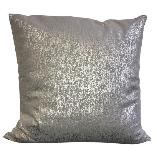 Metallic Silver Pillow
